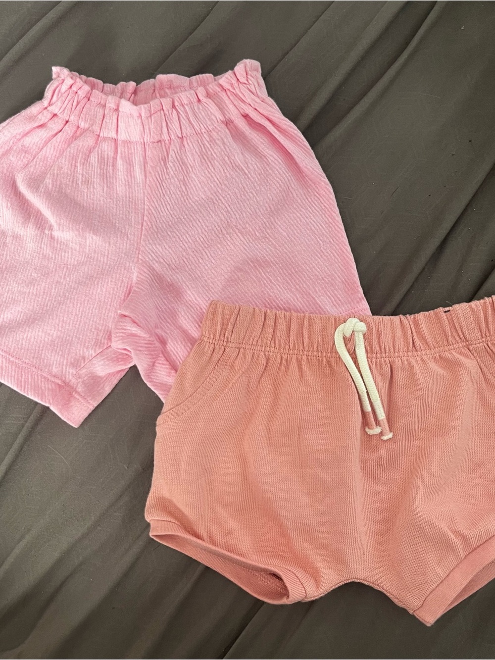 okie dokie Pink and Peach Girls' Pull-On Shorts Set